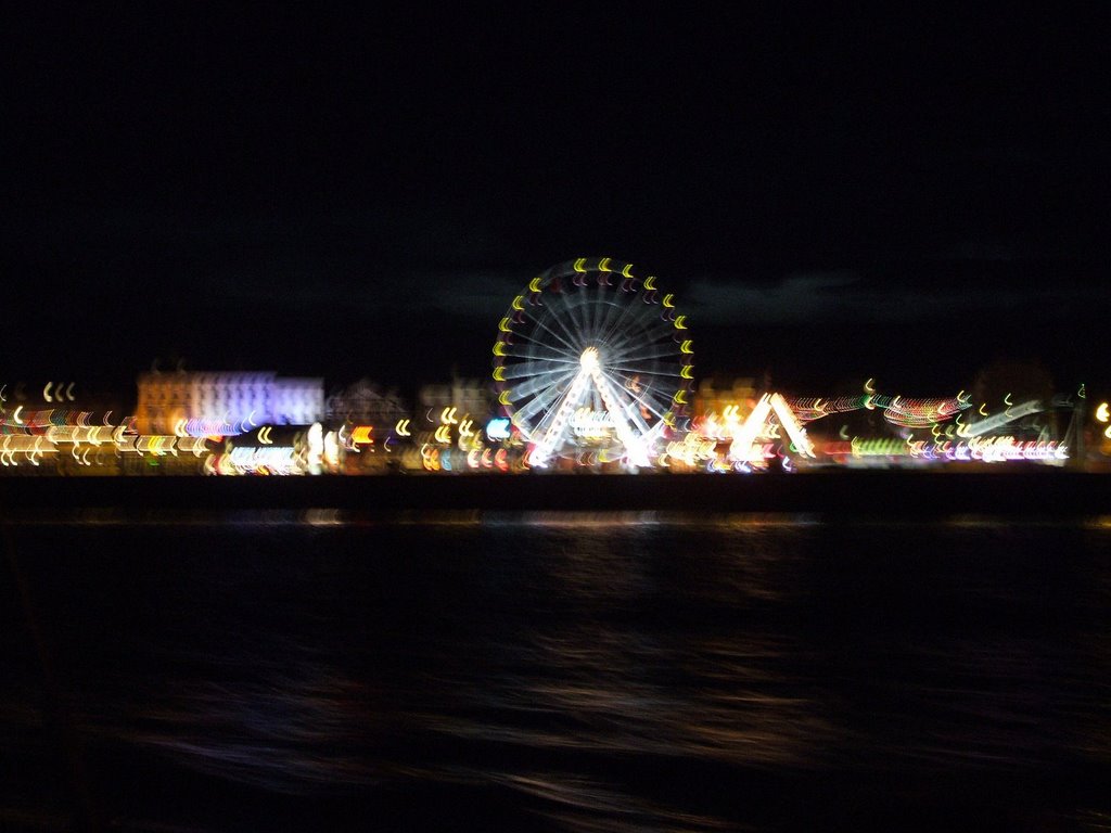 Amusements from the sea by night