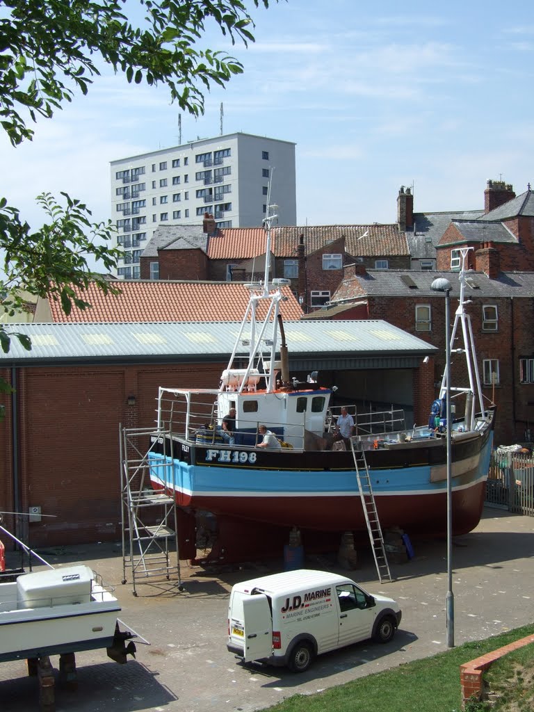 Boat yard off Bridge Street, Bridlington