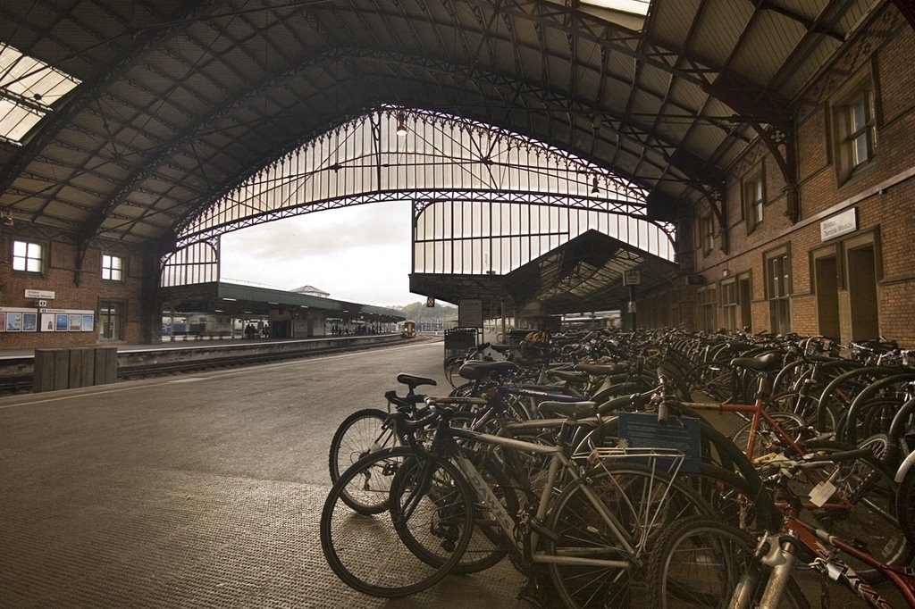 Bicycles at Bristol Temple Meads station