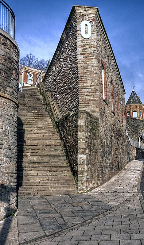 Top of Christmas Steps