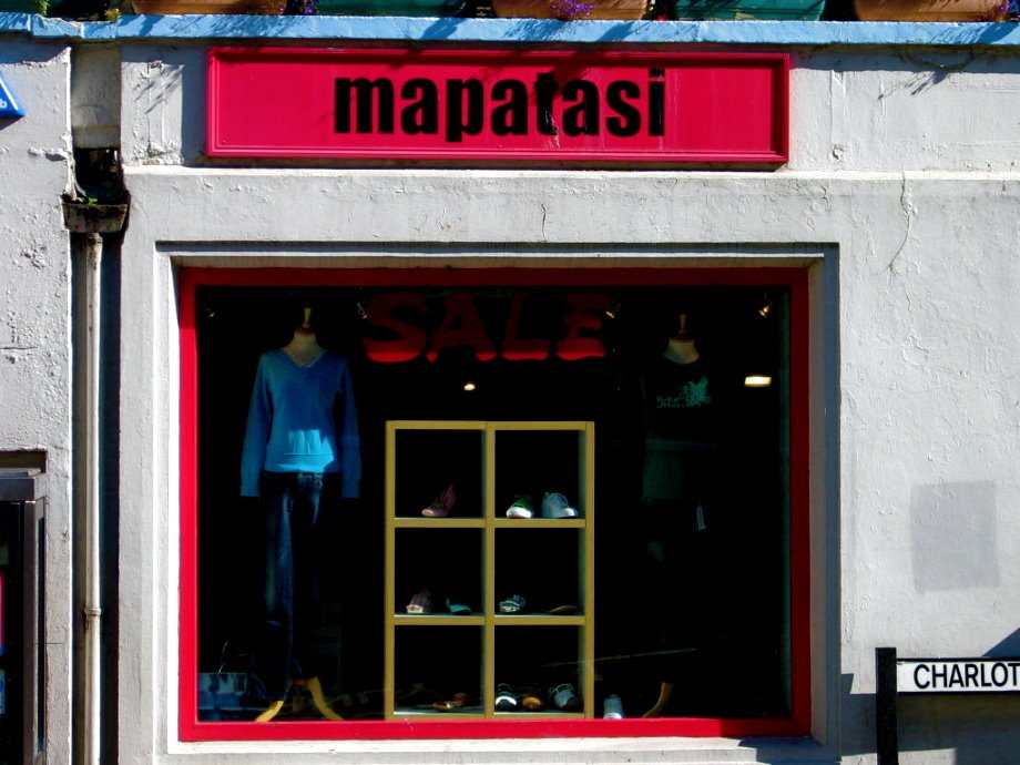Bristol - a clothes store that Aussies would understand...
