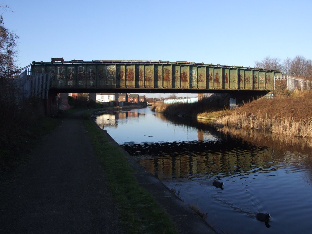 Bridge No 2H Taking A Railway Track Over The Leeds & Liverpool Canal.
