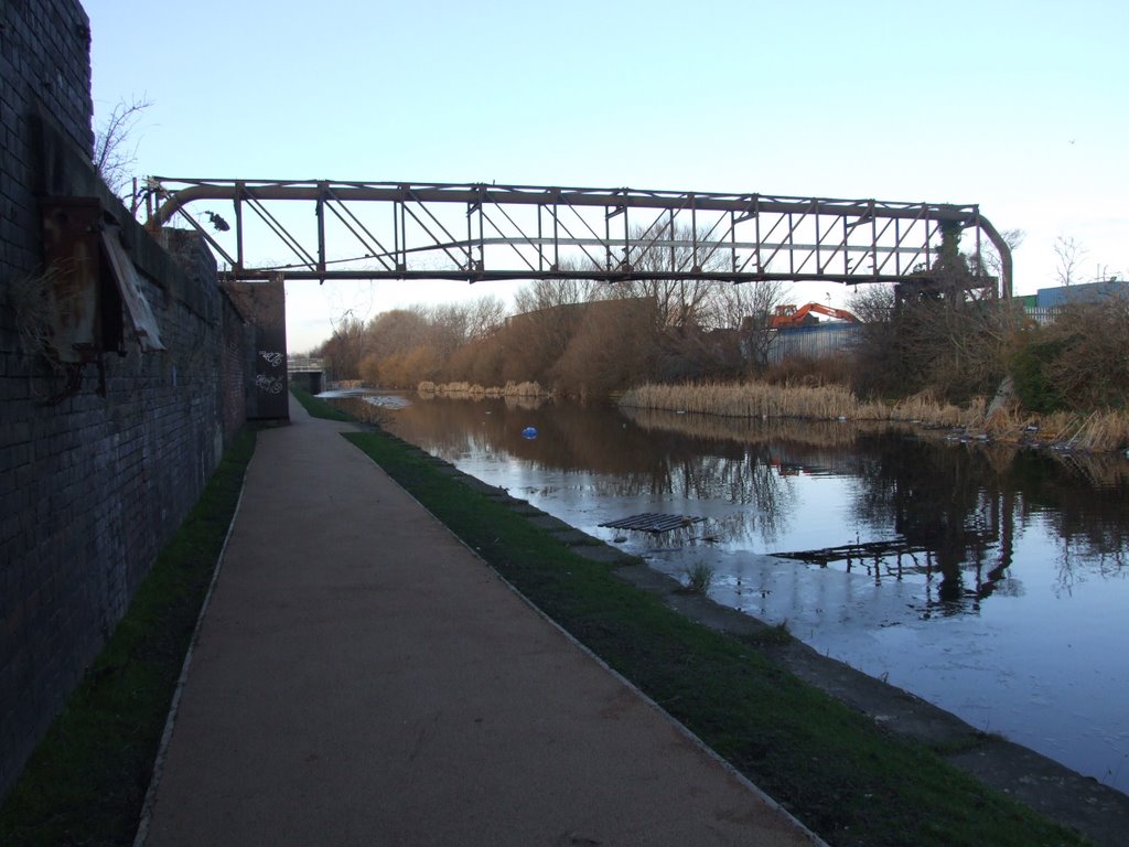 Pipe Bridge Over The Leeds & Liverpool Canal.