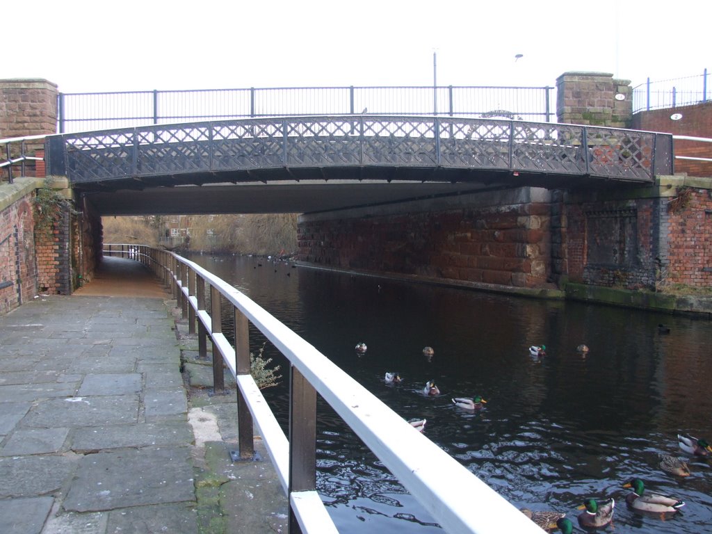 Bridge  No 2A Taking Stanley Road Over The Leeds & Liverpool Canal (in background), Turnover Bridge No 2 (in foreground).