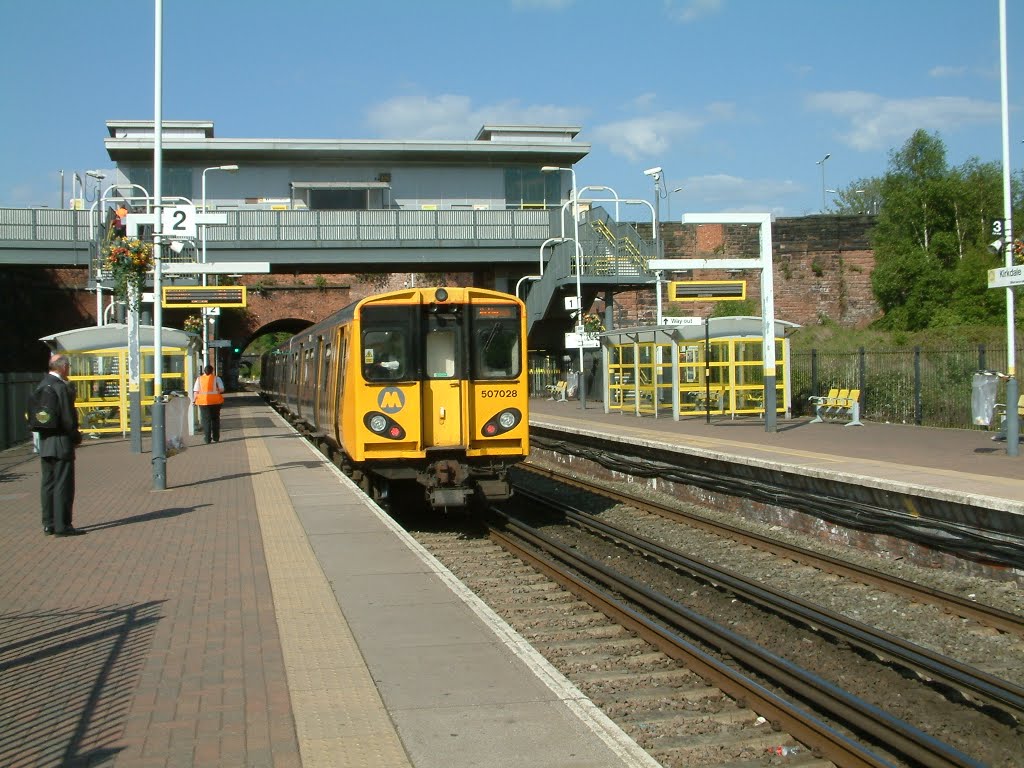 Kirkby Bound Train Leaving Kirkdale Station.