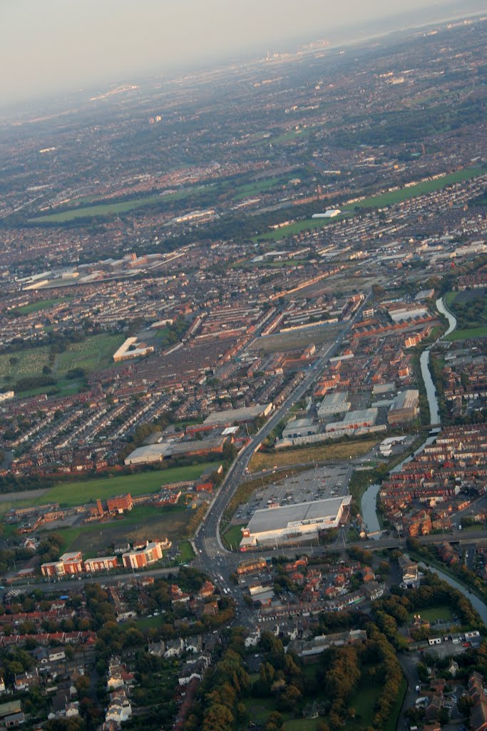 View Over Litherland From A Microlight.