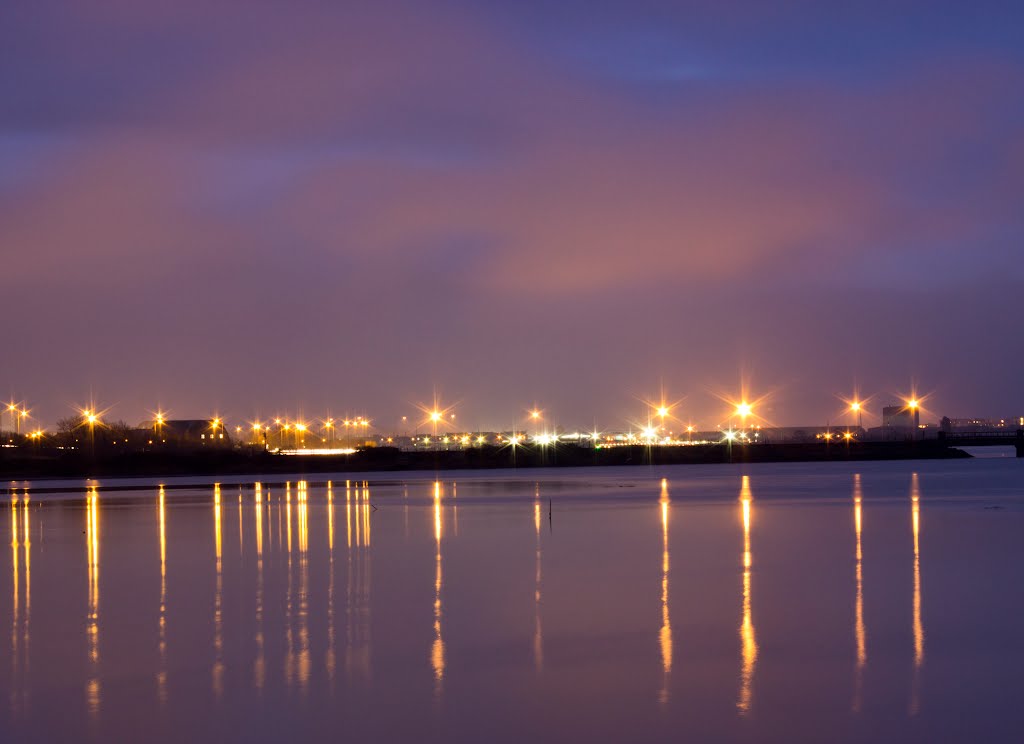 Poole harbour night