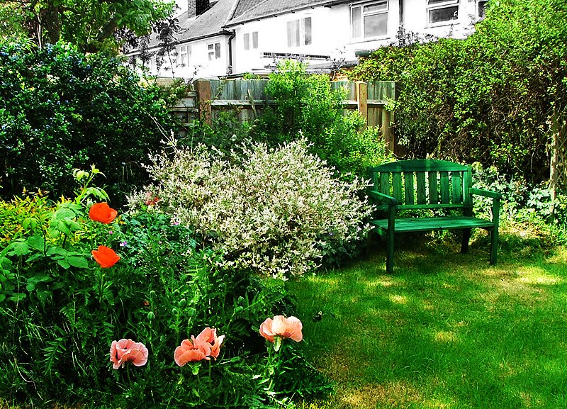 My green bench...