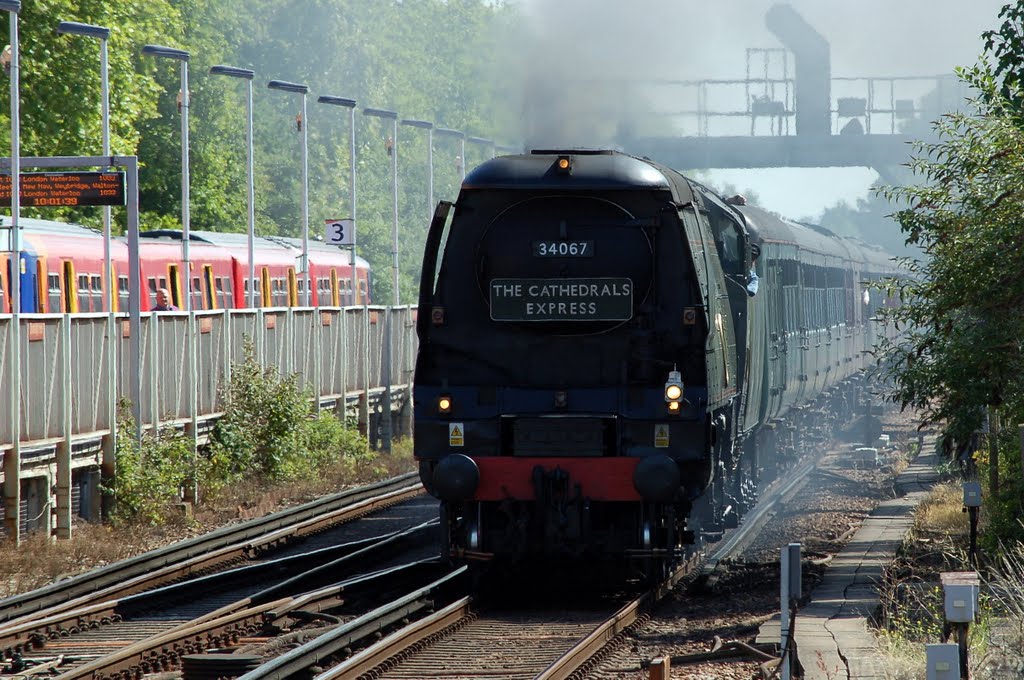 SR BB 34067 Tangmere at Woking