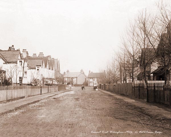 Crescent Road, Wokingham c1910s - Sepia tone