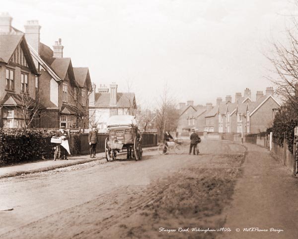 Sturges Road, Wokingham c1910s - Sepia tone