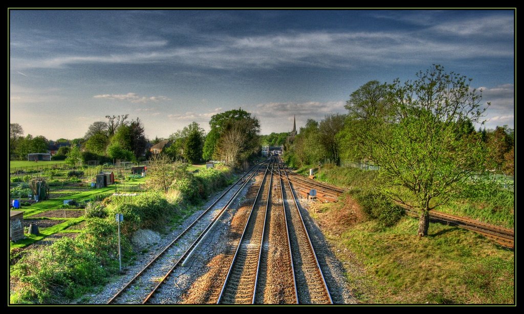 Wokingham Station in the distance