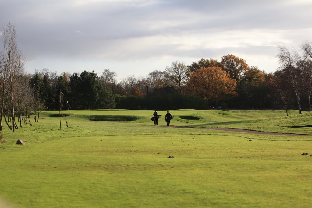 Towards the next hole at Sand Martins Golf Course