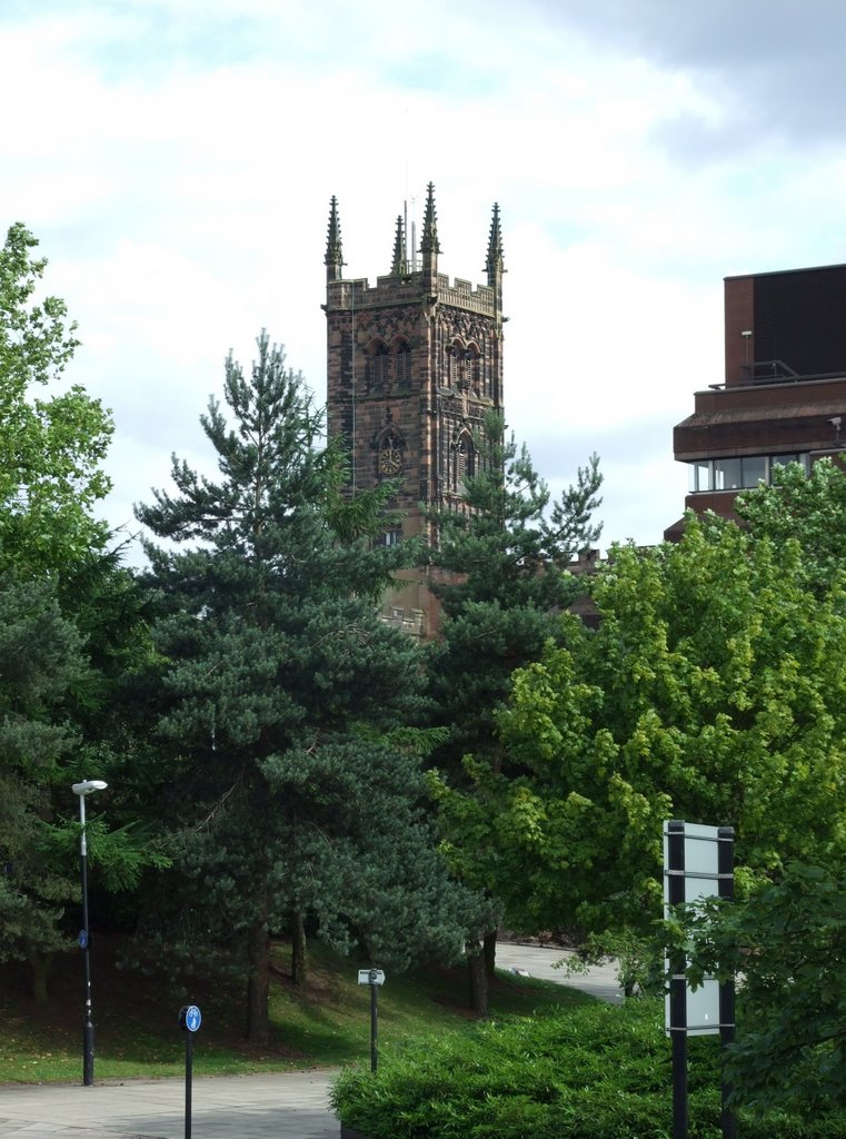 St. Peters Collegiate Church from The Molieux Hotel, Wolverhampton