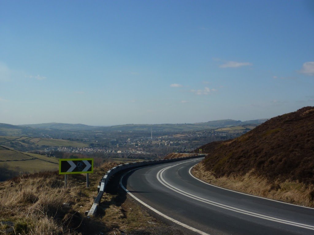view of glossop from snake pass