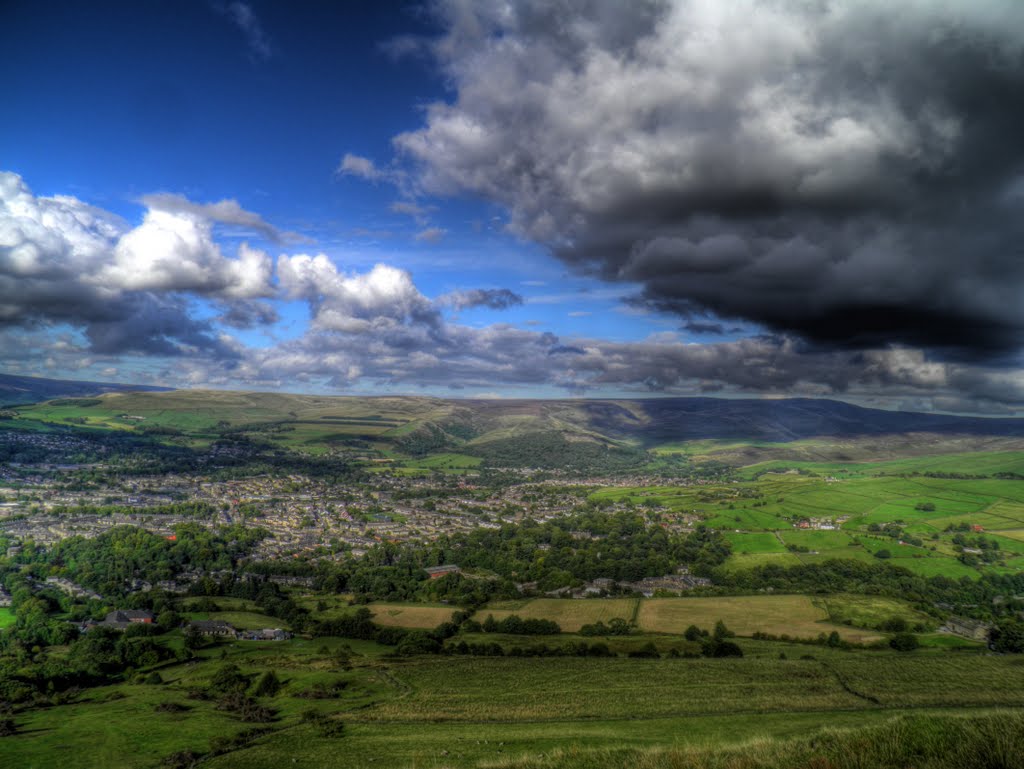 Whiteley Nab - looking to Glossop