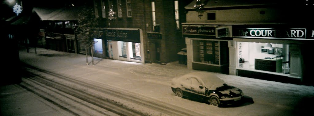 Glossop high street last night of November