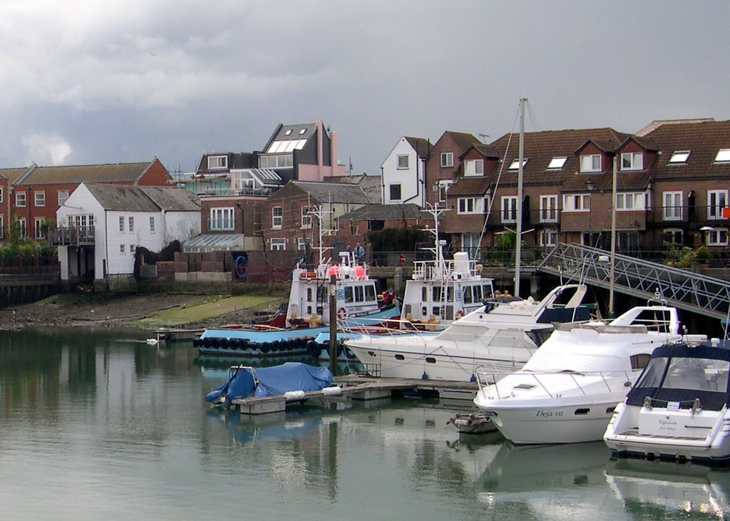 View of marina in Portsmouth old town