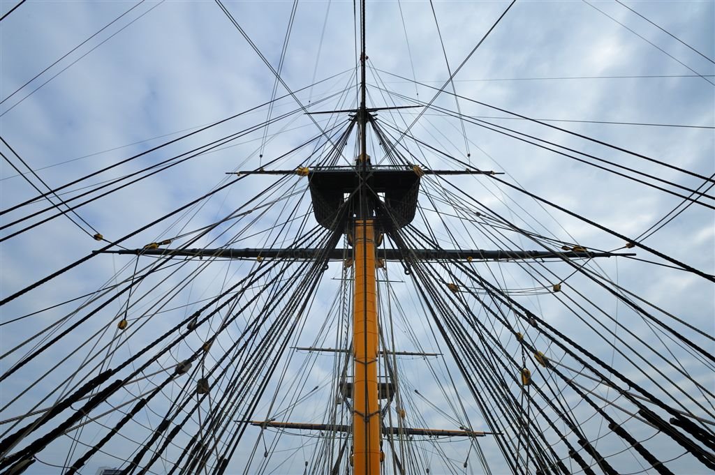 Rigging detail of HMS Victory