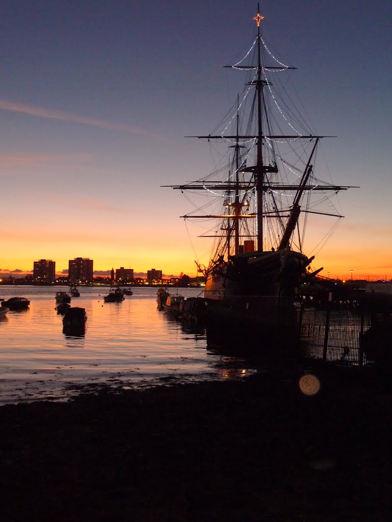 Christmas comes to HMS Warrior