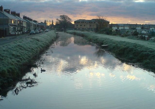 A frosty river Freshney 2008
