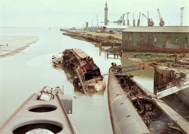 Submarines Being Dismantled