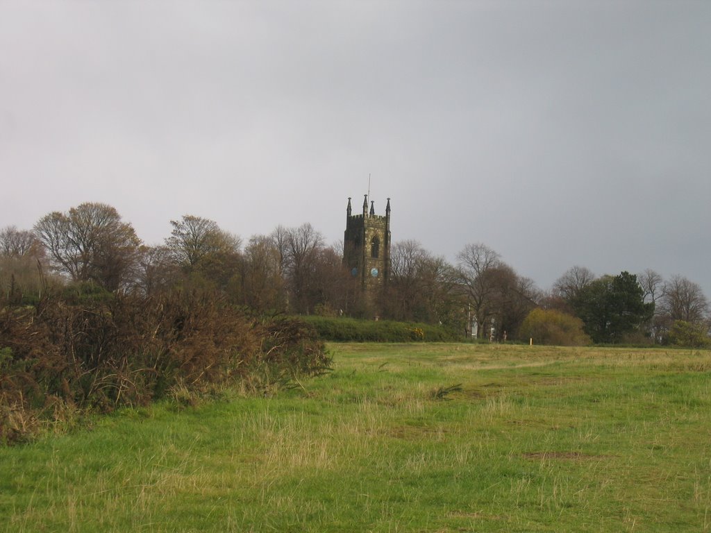 Church of St. Andrew at Netherton from Netherton Hill