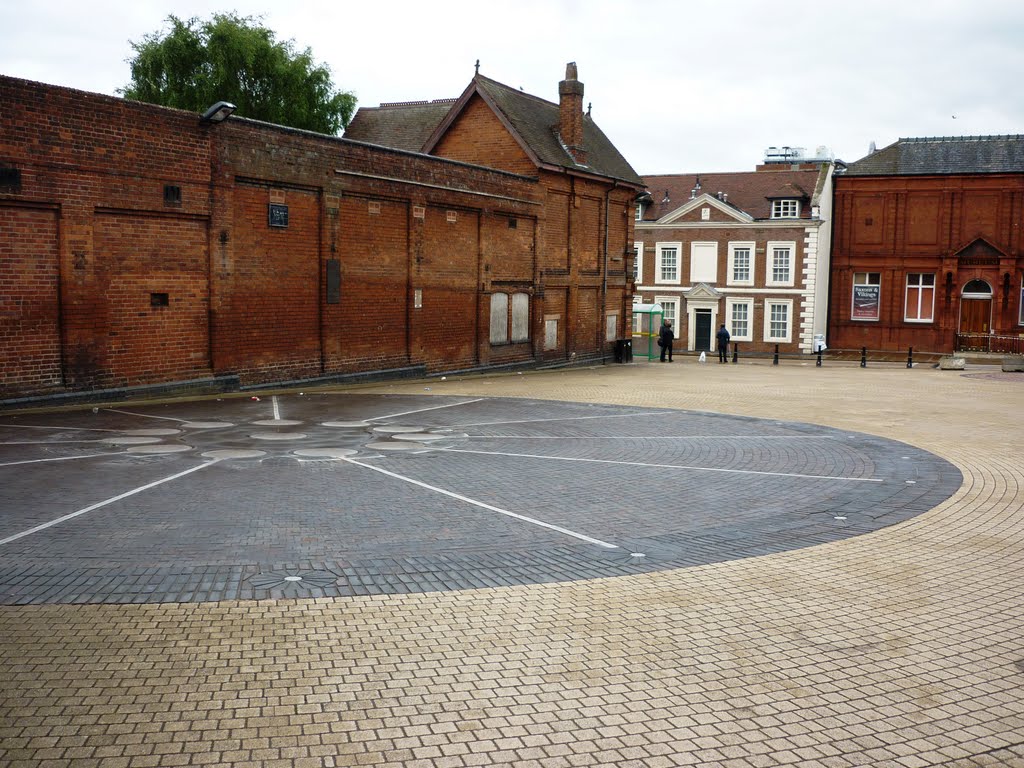 Outline of Glass furnace and cone, Stone St