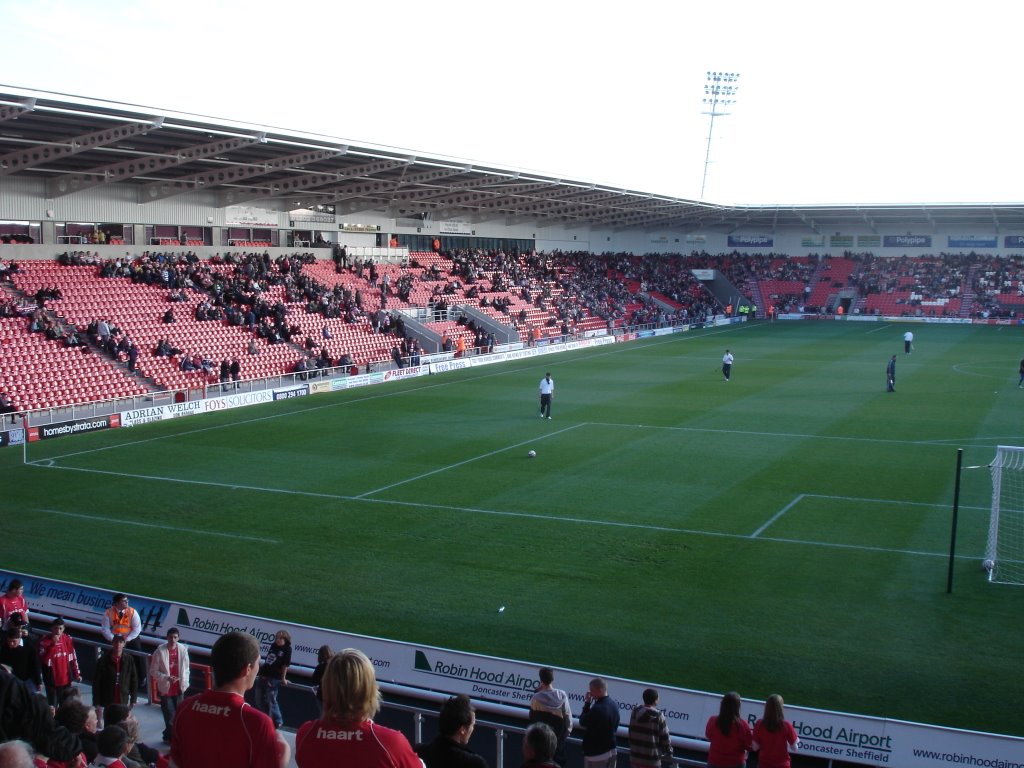 Keepmoat Stadium, Doncaster - before match vs Leyton Orient