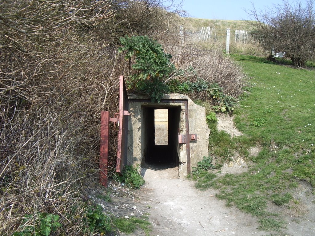 Drop Redoubt Moats, South Entrance Tunnel, Western Heights, Dover, Kent, UK