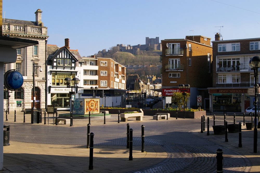 Market Square and Castle Street, Dover, Kent, England, United Kingdom