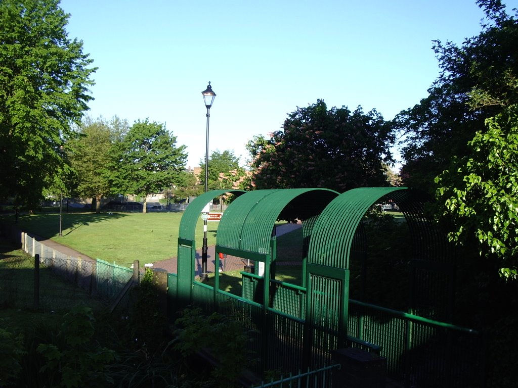 Dieu Stone Lane Footbridge, Pencester Gardens, Dover, Kent, United Kingdom
