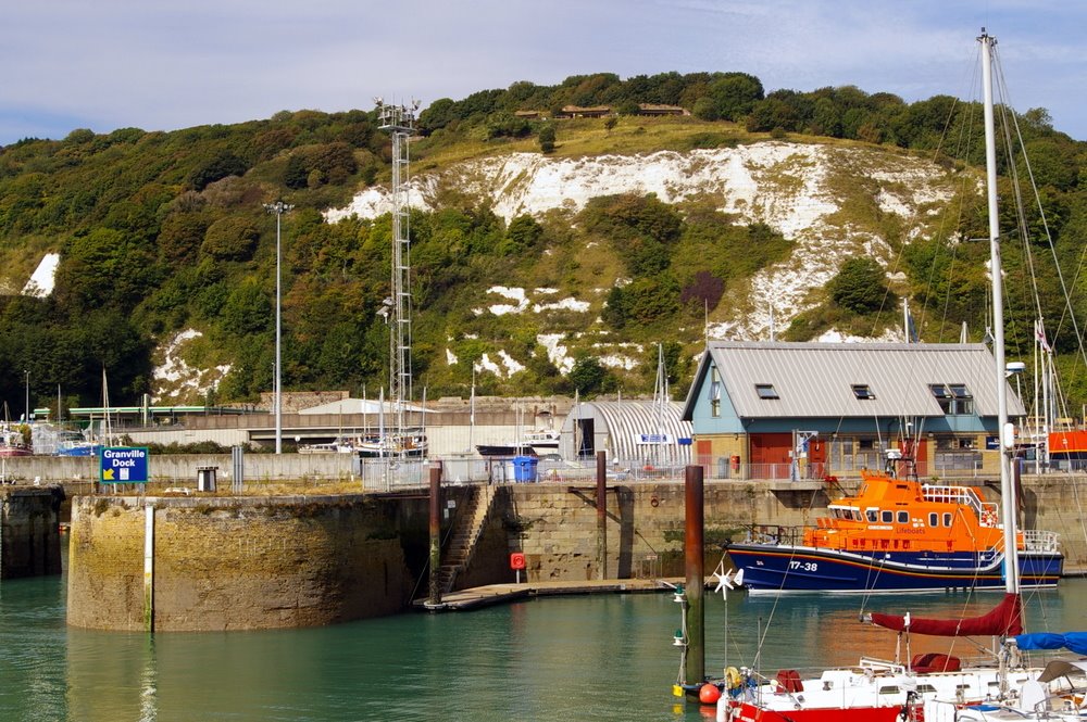 RNLB 17-38 Daniel L Gibson Relief Lifeboat, Tidal Harbour, Dover Marina, Kent, UK