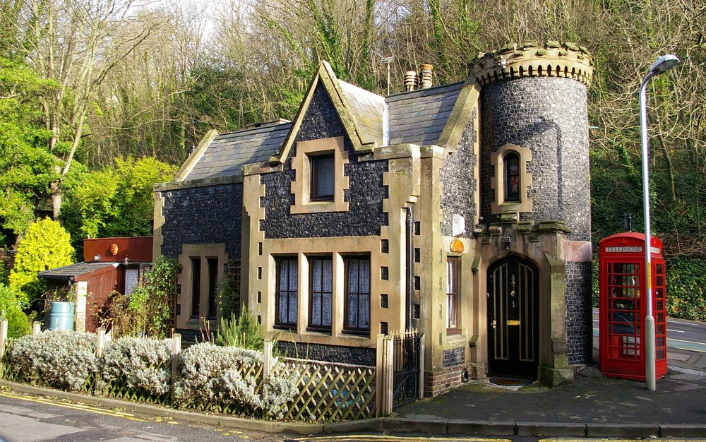 Gatehouse of Victoria Park, Castle Hill Road, Dover, Kent, United Kingdom