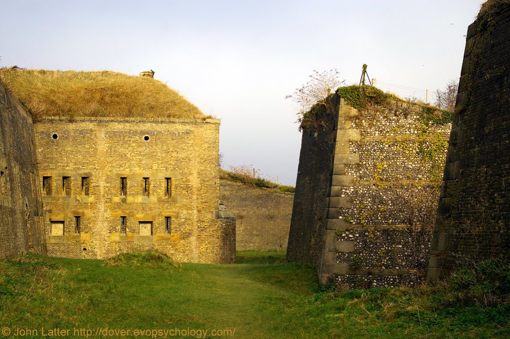Victorian Caponier 4, Drop Redoubt Fortress, Western Heights, Dover, Kent, UK