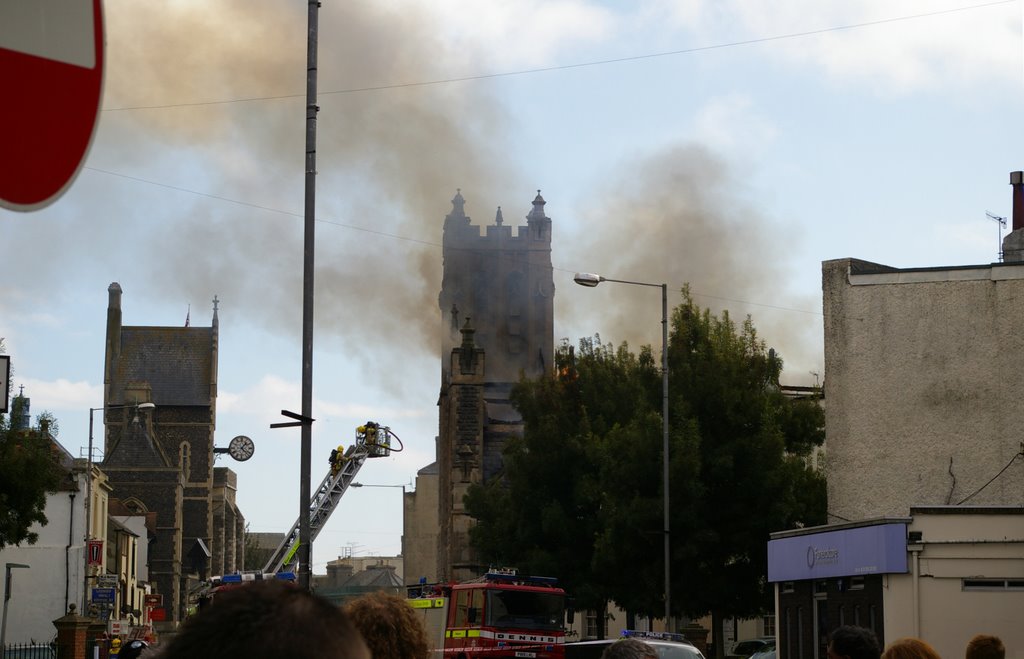 St. Columba Church 2007 Fire, High Street, Dover, Kent, United Kingdom