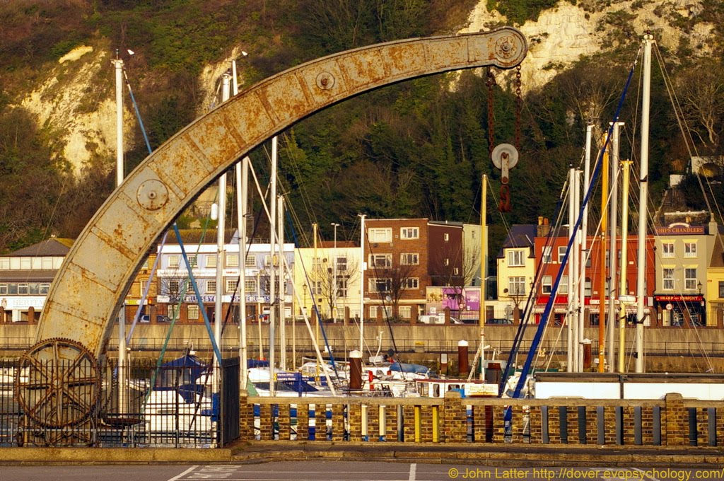 Mystery of the Victorian Fairbairn Crane, Esplanade Quay, Dover Marina, Kent, UK