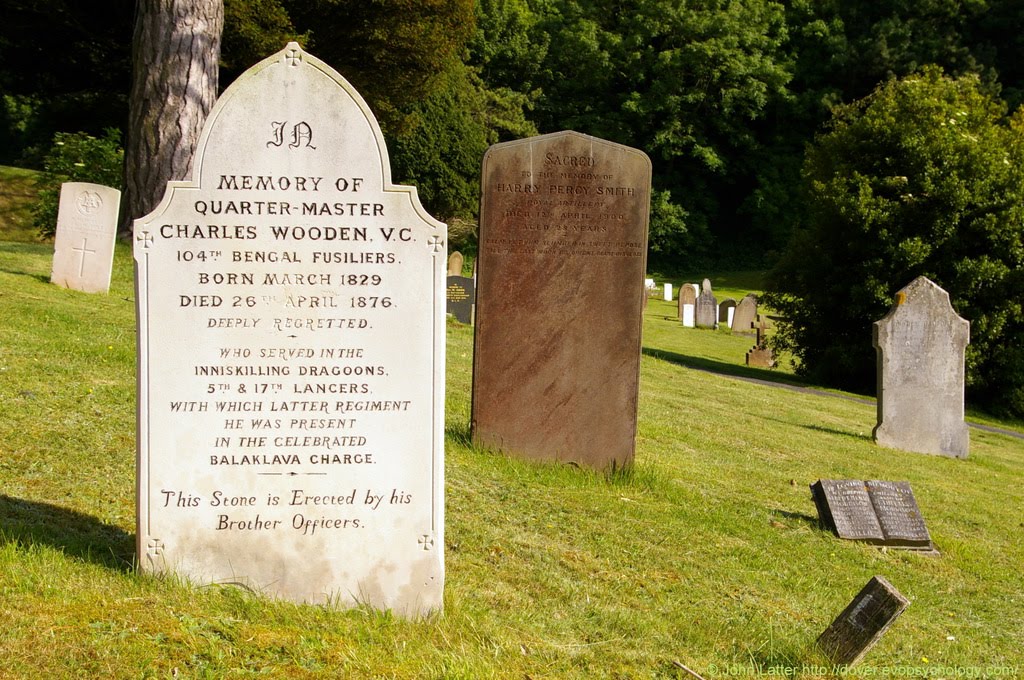 Charles Wooden VC, and Nearby Graves in St James Cemetery, Dover, Kent, UK