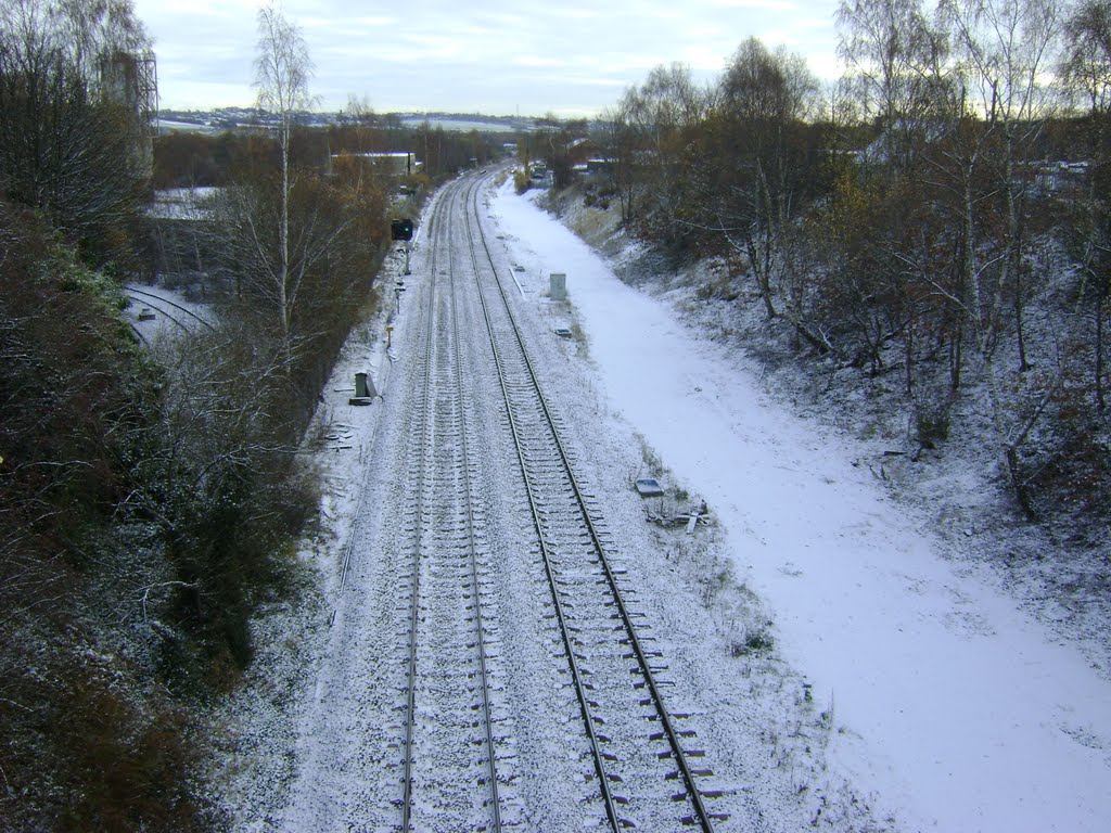 November Snow On Thornhill Train Line.