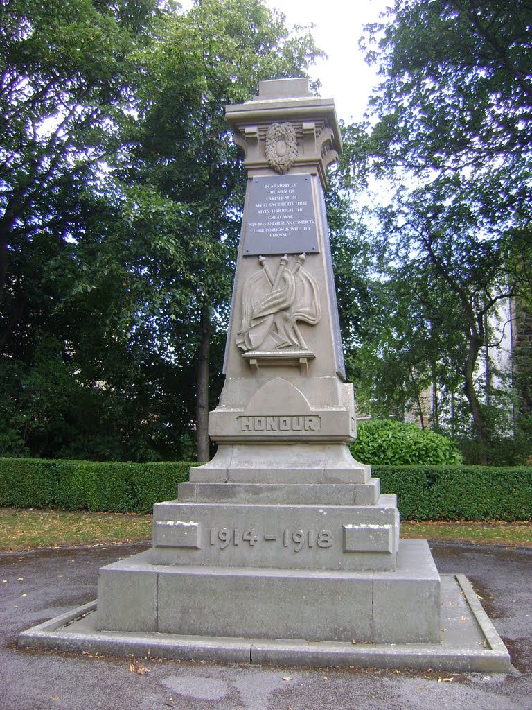 Earlsheaton Park War Memorial.