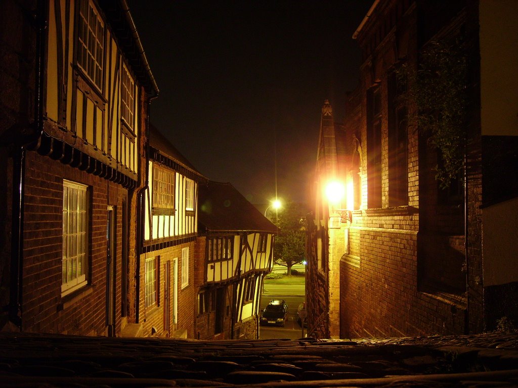 Exeter at night