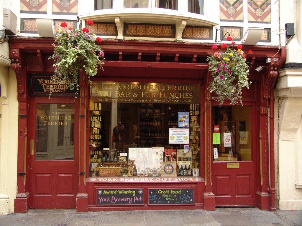 red shop front
