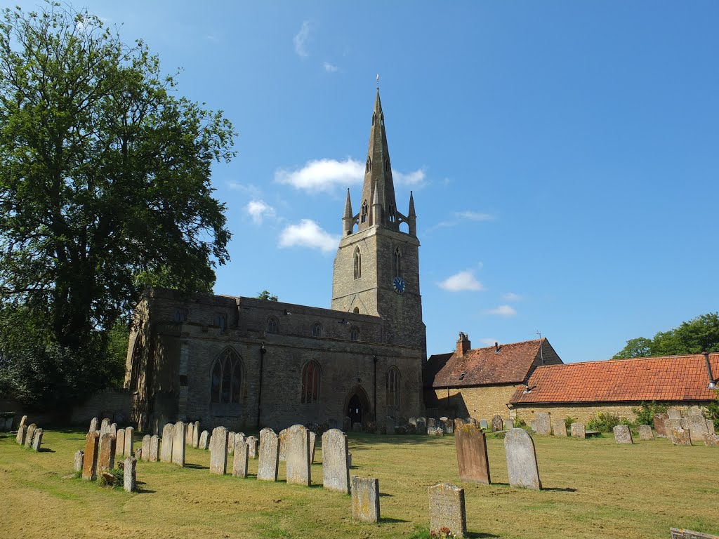 Harrold village Parish church St Peter.