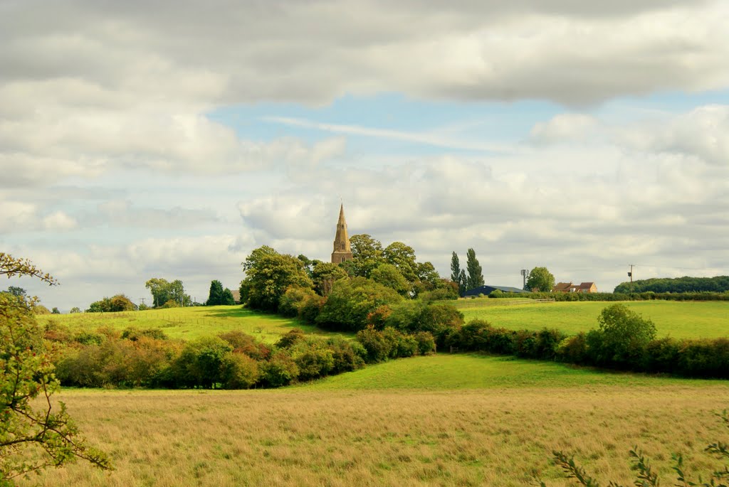 Chellington church spire