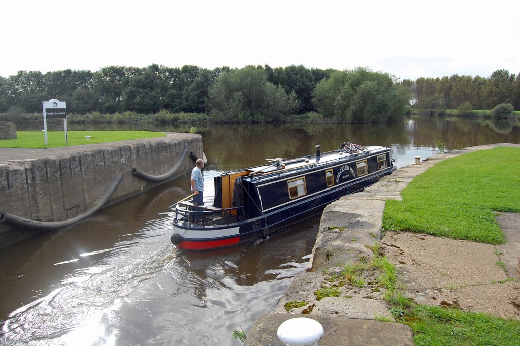 Barge Entering the River Aire
