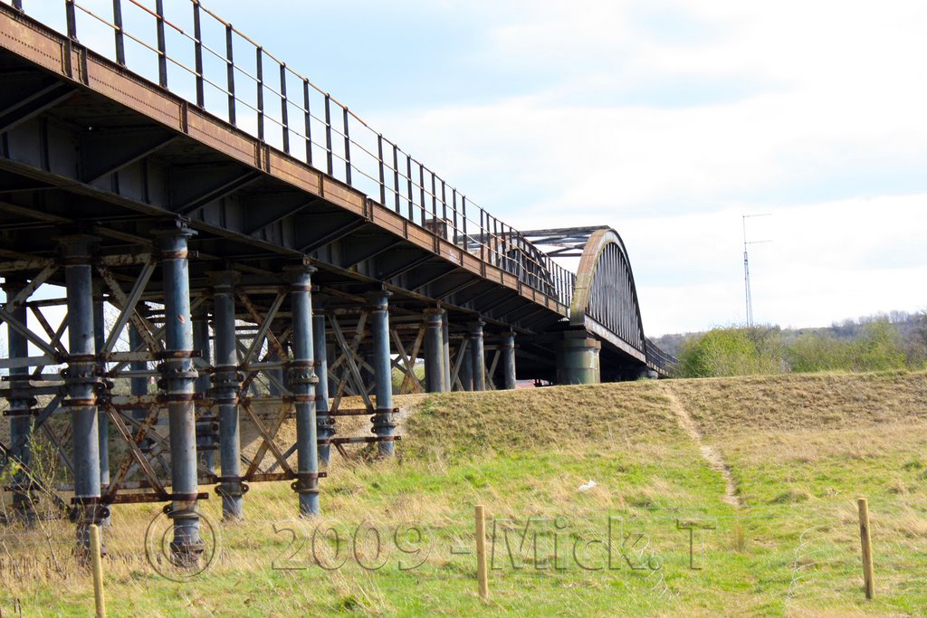 Old iron railway bridge