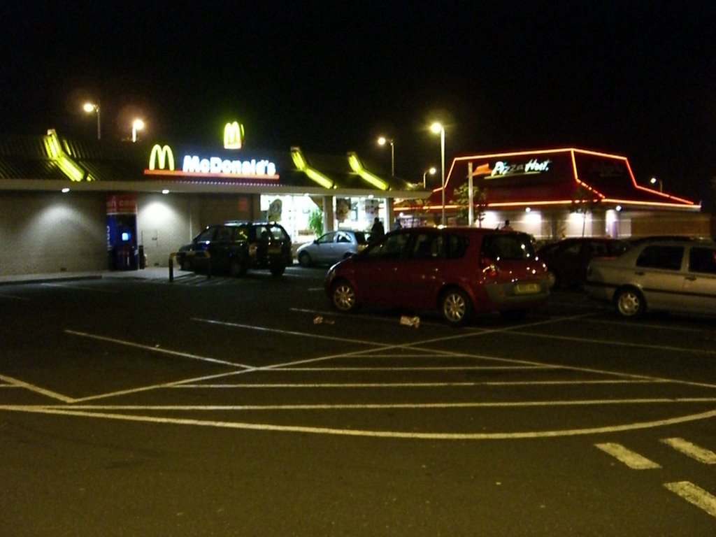 McDonalds & Pizza Hut next to X-scape Castleford England