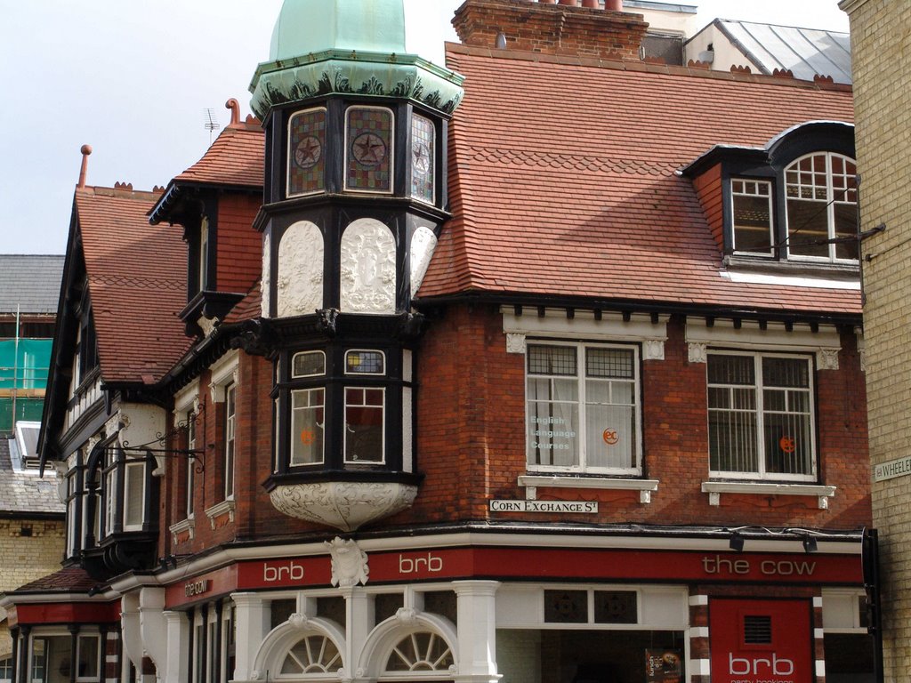 building at the corner to Corn Exchange