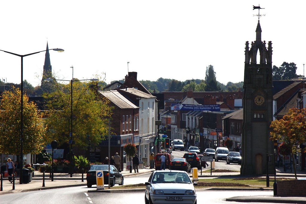 Looking down Warwick road in Kenilworth.