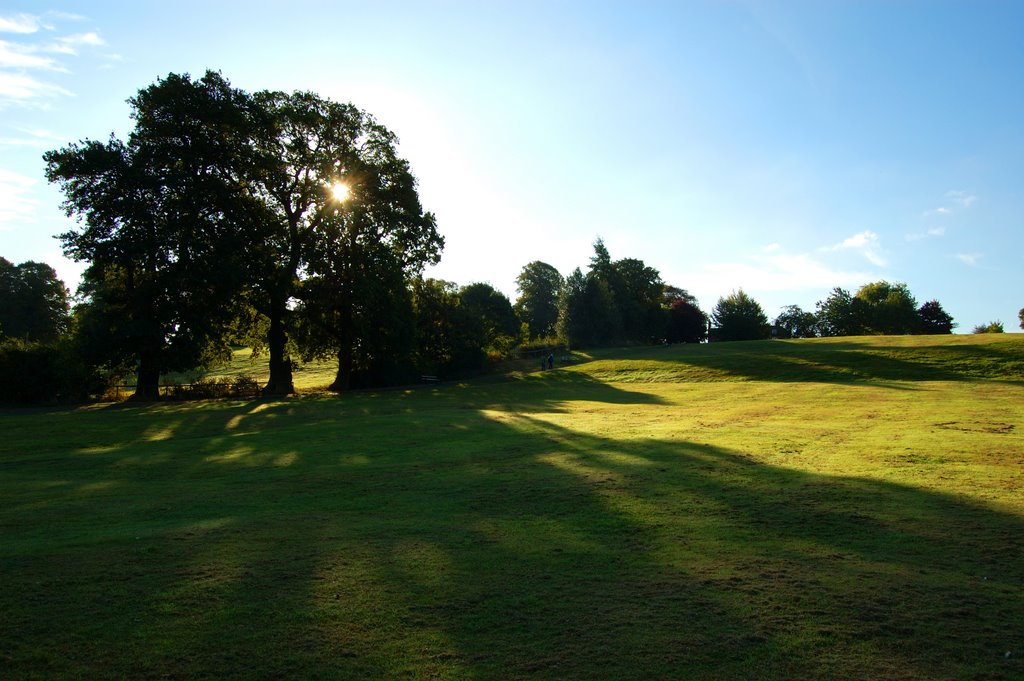 Early Autumn sunshine in Abbey fields,Kenilworth